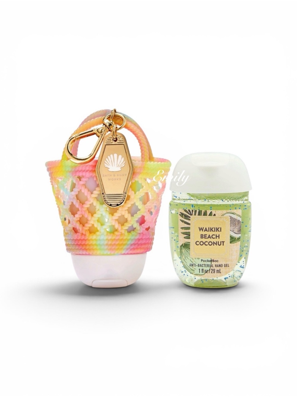 Bath & Body Works rainbow JELLY TOTE PocketBac Holder + WAIKIKI
BEACH COCONUT